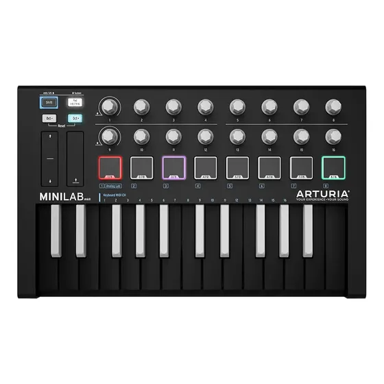 Arturia Minilab Mkii Controlador Midi Invertido Negro