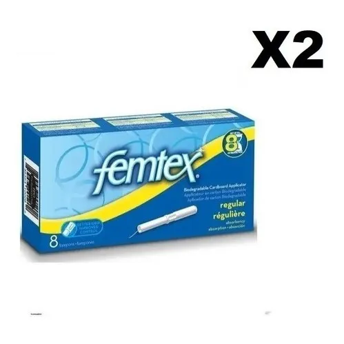 Tampones Femtex Regular 8 Piezas 45 Grs