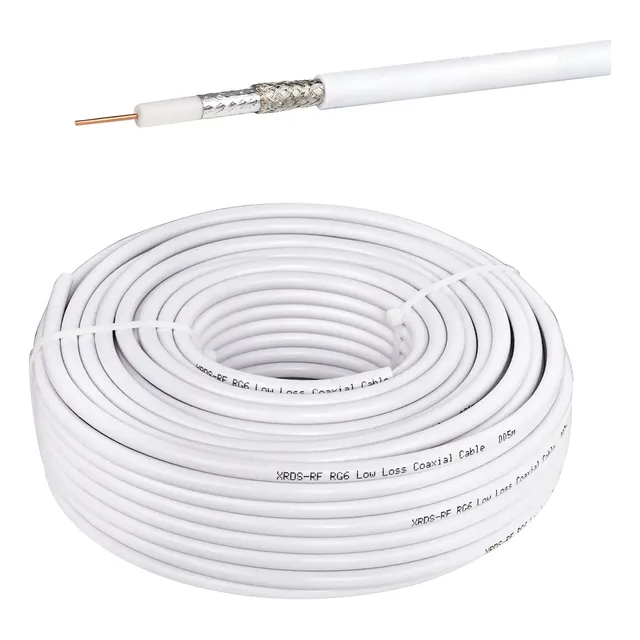 Cable Coaxial Rg6 Bobina 100 Mts