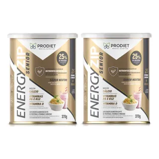 Kit 2un Energyzip Senior Sem Sabor 370g - Prodiet Kit 2un Energyzip Senior Sem Sabor 370g - Prodiet