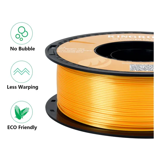 Filamento Pla Silk Seda Gold Oro 1.75mm Kingroon