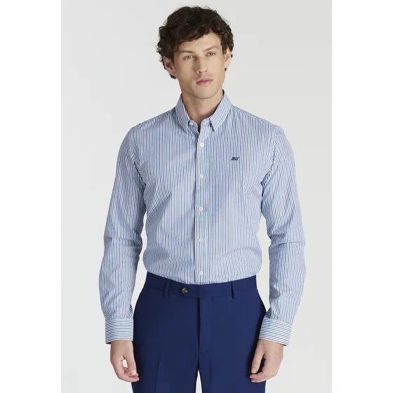 Camisa David Heritage Azul Fw25 Newman