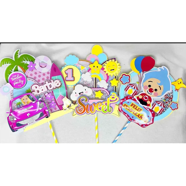 Topper Para Tortas Apliques Minitoppers  Personalizados 