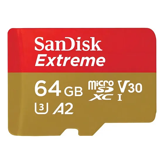 Memoria Sandisk Extreme 64Gb Sdsqxah-064G-Gn6Mn Microsdxc Uhs-I Velocidad Hasta 170Mb/S Ideal Para Cámaras Drones Smartphones Grabación 4K Uhd