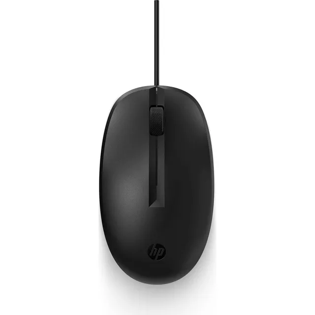 Mouse Alambrico Hp 125 Usb 1200dpi 3 Botones 1.8m Win