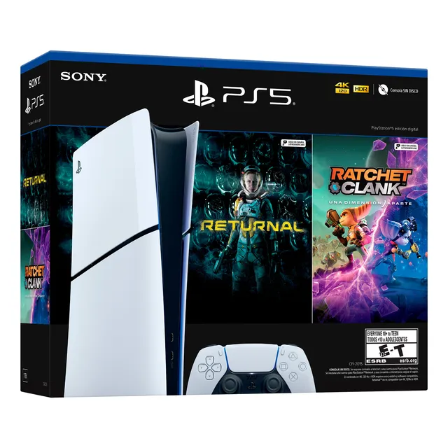 Consola Playstation 5 Ps5 Slim Nuevo Modelo 1tb + 2 Juegos