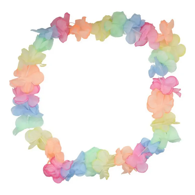 Collares De Flores Pastel Para Cotillón - Pack 10 Unidades
