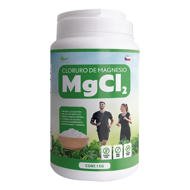 Trio /3un. Cloruro De Magnesio 100% Puro 1 Kg R. Checa