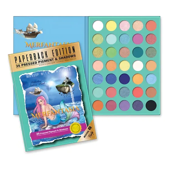 Paleta De 35 Sombras Ojos Merfantasia Paperback Edition Rude Cosmetics