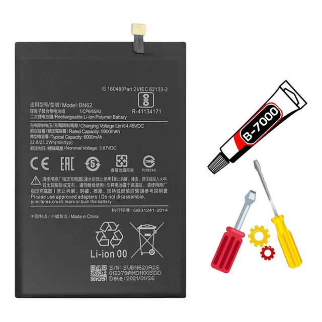 Baterla Para Xiaomi Poco M3 | Bn62 + Kit Reparo