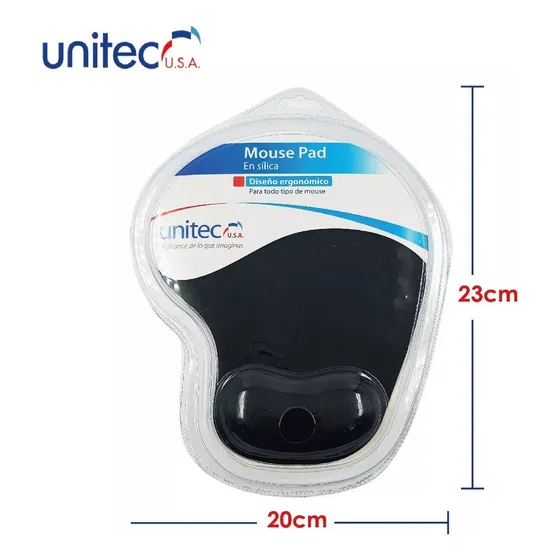 Mouse Pad De Gel Ergonómico Con Soporte De Muñeca