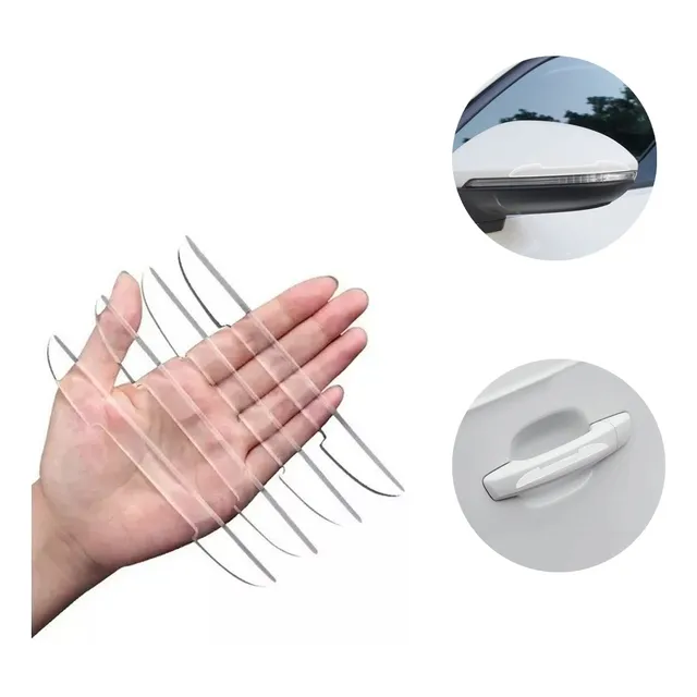 Set 4 Protectores Para Puertas De Auto Espejos Anti Golpe