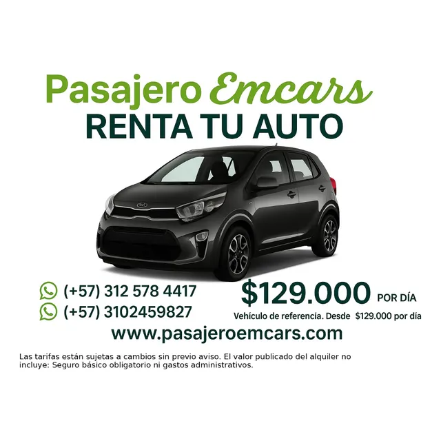 Renta Alquiler De Vehiculos En Bogota