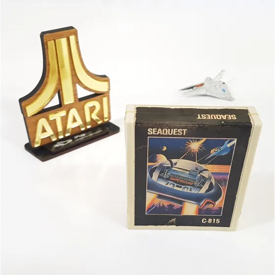 Seaquest Cce [ Atari 2600 ] Standard Label Cart Branco Raro
