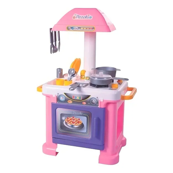 Set De Cocina Y Accesorios Piccola Rondi Color Rosa
