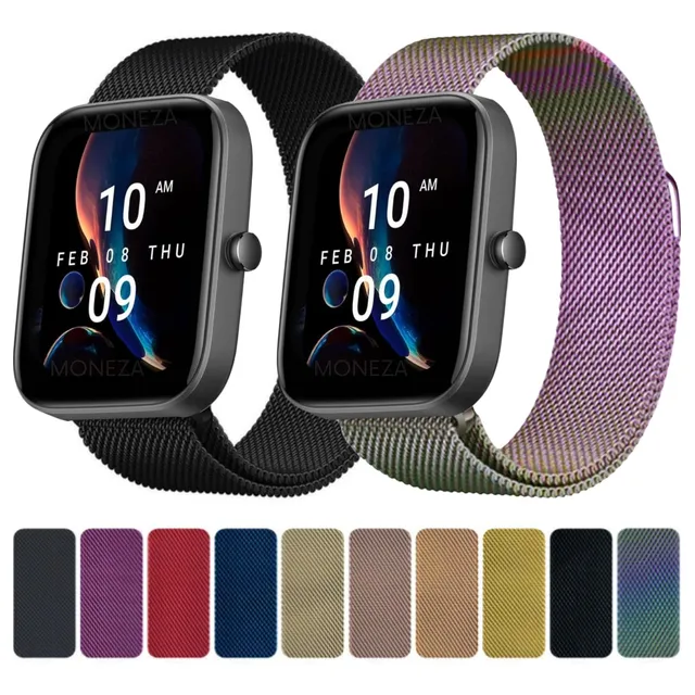 Pulseira Para Amazfit Bip 3 Bip 3 Pro Pulseira Milanese 20mm