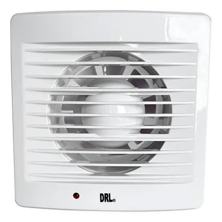 Extractor De Aire 5 Pulgadas Drl Cuadrado Baño Cocina Sec Blanco