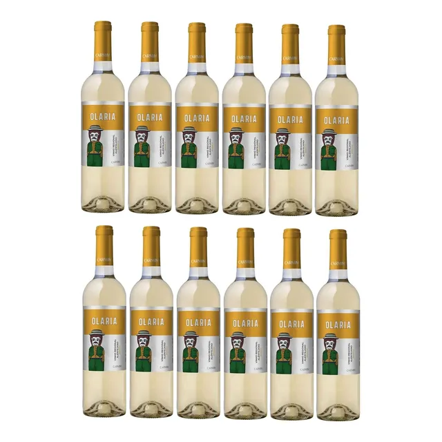 X12 Vino Blanco Olaria Botella 750 Ml Importado Calidad Trex