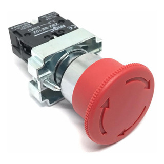 Pulsador Boton De Emergencia Con Traba 22mm Metalica Pulsador Boton De Emergencia Con Traba 22mm Metalica