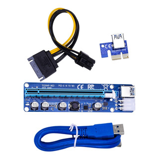 Cartão 008c Pcie Riser 0.6m Usb 3.0 1x, 4x, 8x, 16x Cartão 008c Pcie Riser 0.6m Usb 3.0 1x, 4x, 8x, 16x