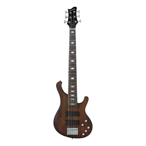 Contra Baixo 6 Cordas Strinberg Ativo Dark Wood Fosco Sab66 