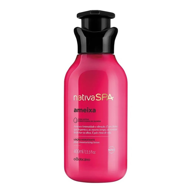 O'boticário Nativa Spa Loção Hidratante Ameixa 400ml Ameixa O'boticário Nativa Spa Loção Hidratante Ameixa 400ml Ameixa