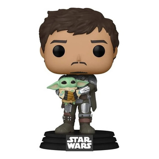 Boneco Funko Pop Star Wars The Mandalorian With Grogu 461 Boneco Funko Pop Star Wars The Mandalorian With Grogu 461