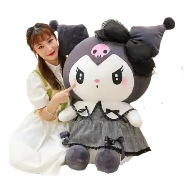 Pieza de Peluche Kuromi Gótica 100cm De Actitud Y Ternura