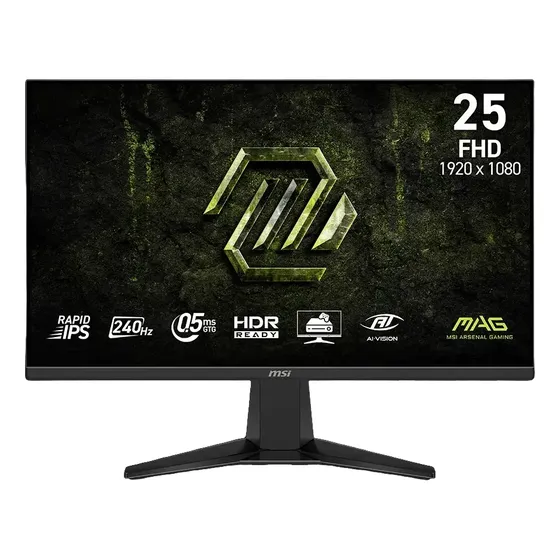 Monitor Gamer Msi Mag 255f X24  24.5  Rapid Ips Fhd 240hz
