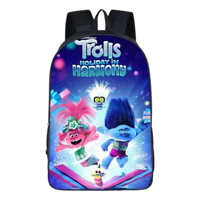. Mochila Escolar De Primaria De Trolls Transfronterizos, Una,