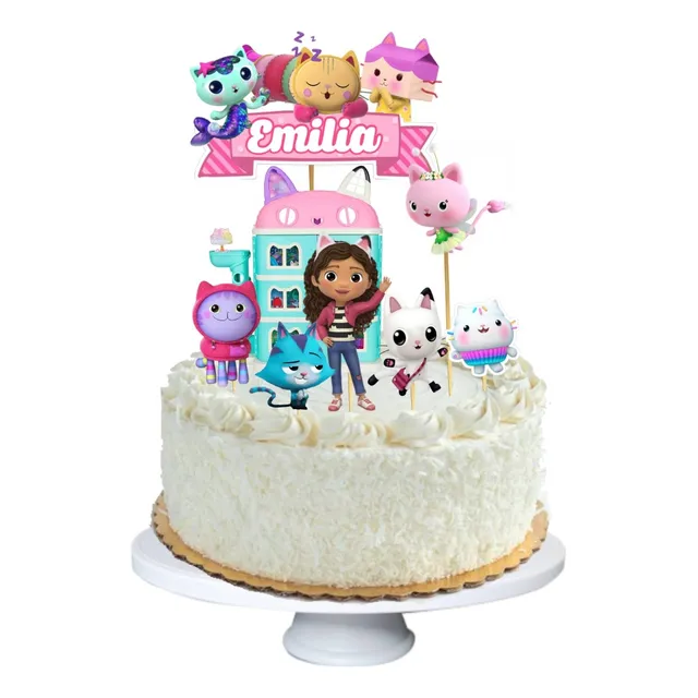 Cake Topper La Casa De Gabby Muñecas Adorno Tortas 