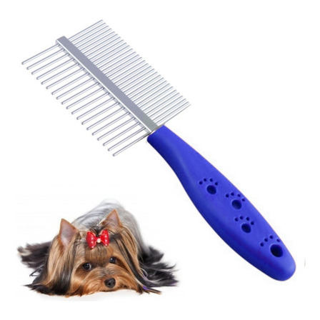 Peine Doble Metalico Para Mascotas Acero Inox Peine Doble Metalico Para Mascotas Acero Inox