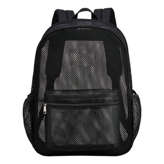 Mochila De Tela De Malla Con Gran Capacidad De Carga, Bolsa Mochila De Tela De Malla Con Gran Capacidad De Carga, Bolsa