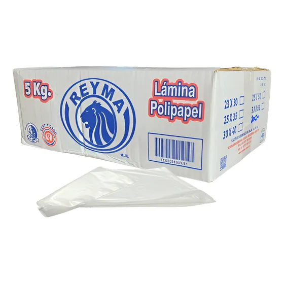 Polipapel Laminas Desechables Para Alimentos Reyma 20x30 5kg
