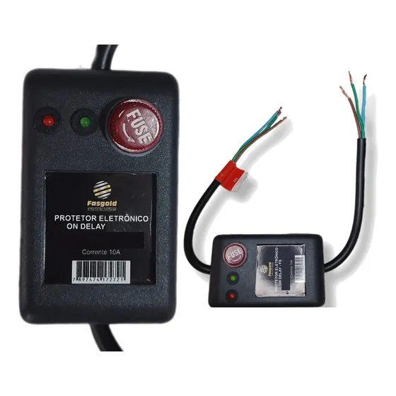 Protetor Eletronico Protecao Contra Surtos Eletricos 127/220 Cor Preto 127v