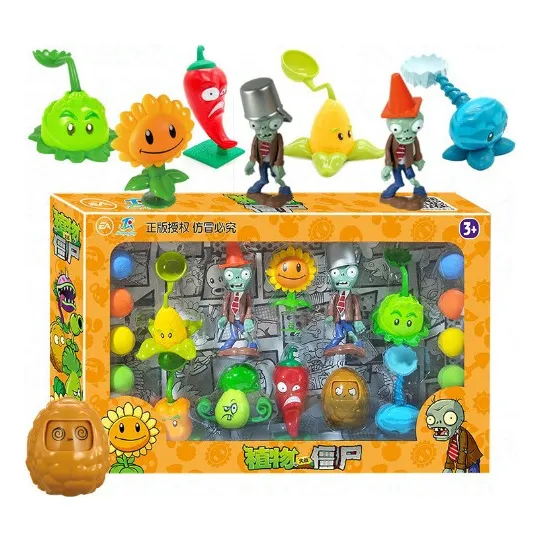 Kit De Bonecos De Plantas Vs Zombies Brinquedo
