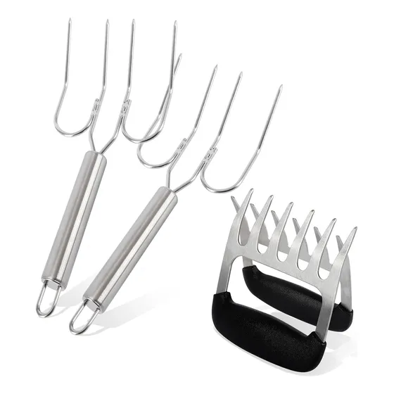 Set De Garras Y Tenedores Largos Para Barbacoa Parrilla