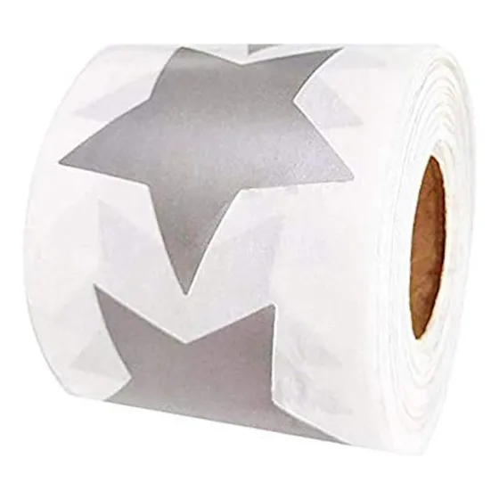 Etiquetas Adhesivas De Papel De Aluminio Metálico