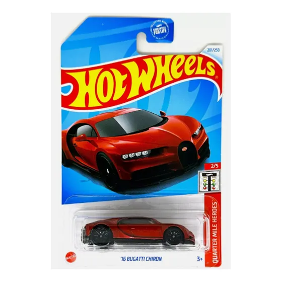 Hot Wheels Bugatti Chiron Rojo