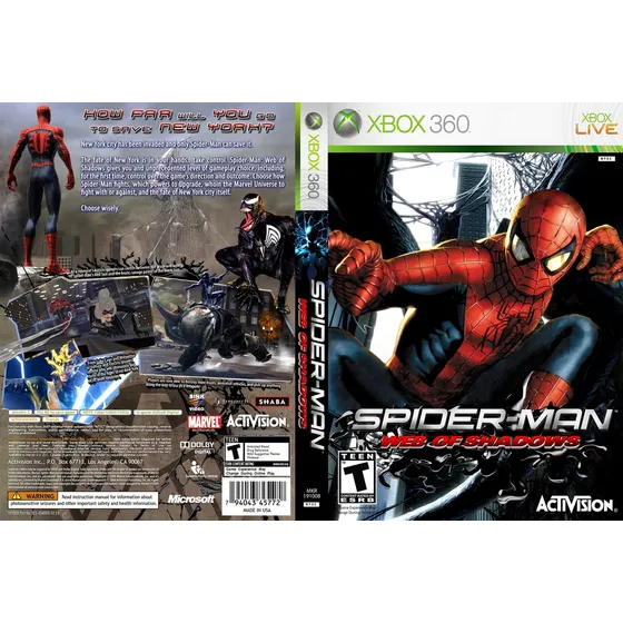 Spider Man Web Of Shadows - Xbox 360 Lt3.0 Tire Dúvidas