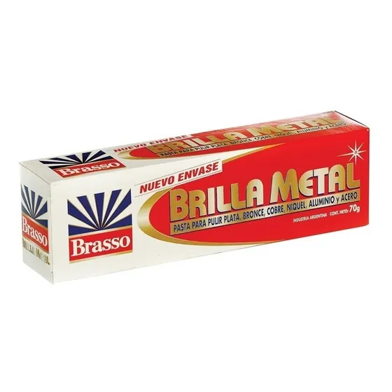Crema Para Pulir Brasso Brilla Metal Tubo Depresible De 70g