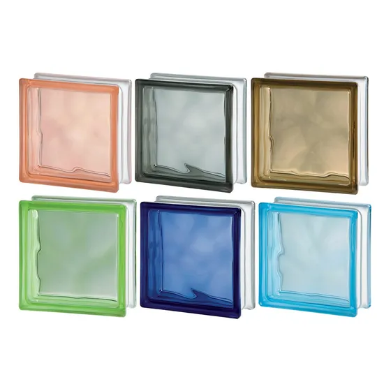 Ladrillo Vidrio Nube Colores Suaves 19x19cm Calidad Europea!