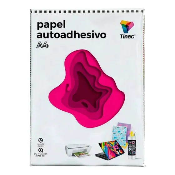 Papel Sticker Esmerilado Traslucido Resistente Al Agua Pet