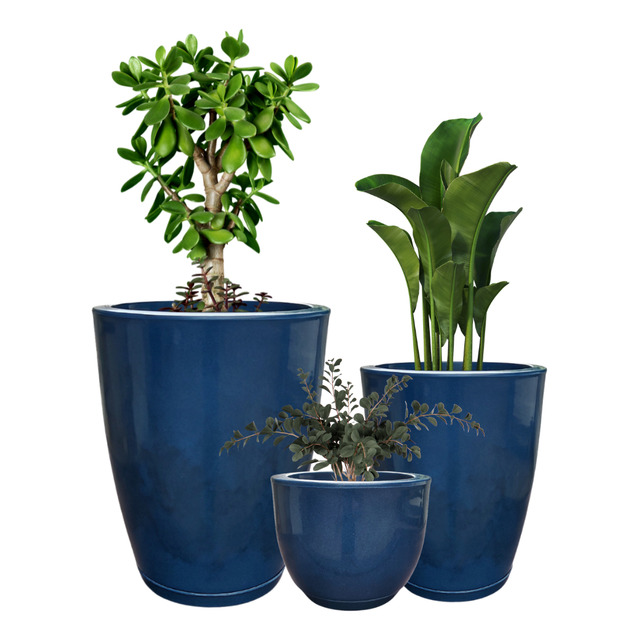 Kit 3 Vasos Para Plantas Luxo Cimento Queimado Marmorizado Kit 3 Vasos Para Plantas Luxo Cimento Queimado Marmorizado