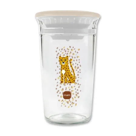 Copo 360° Fácil De Beber Mam - Copo Infantil De Transição Com Tampa E Válvula Antivazamento 290ml