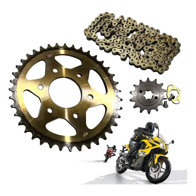 Kit De Arrastre Bajaj Pulsar Ns200 Cadena Reforzada Gold