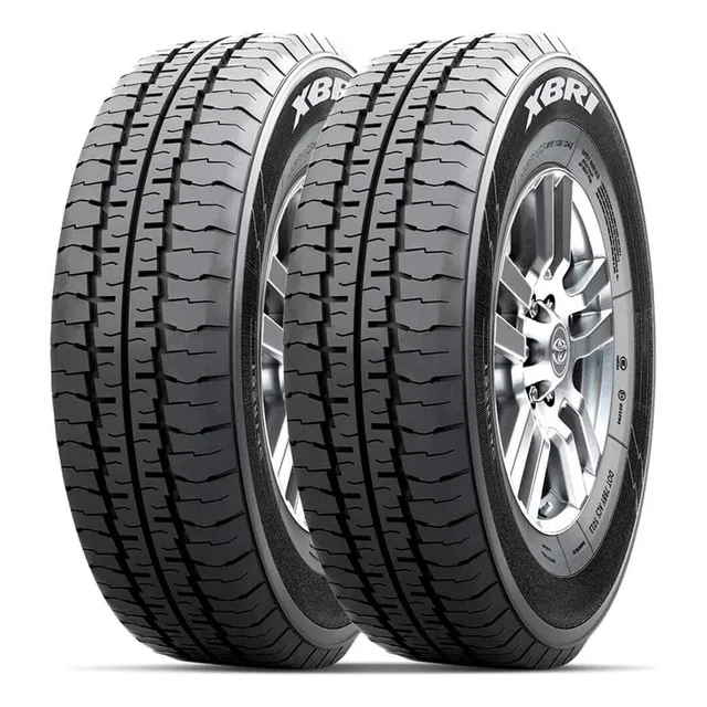 Kit 2 Pneu Aro 15 195r15c Xbri Cargoplus 106/104r 8pr Tl