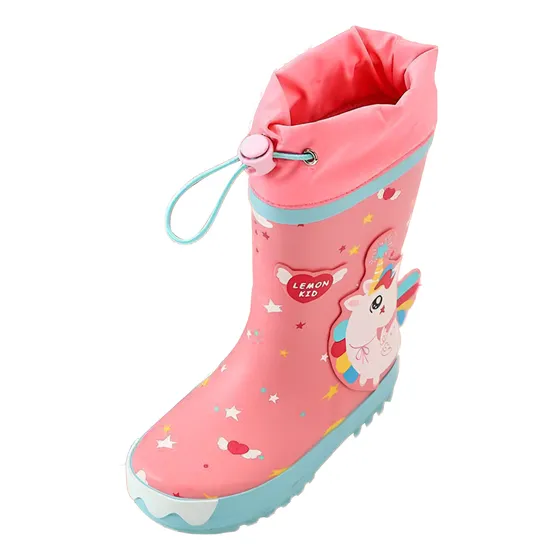 Bota De Lluvia Niño Niña En Pvc Antidelizante Ajustables