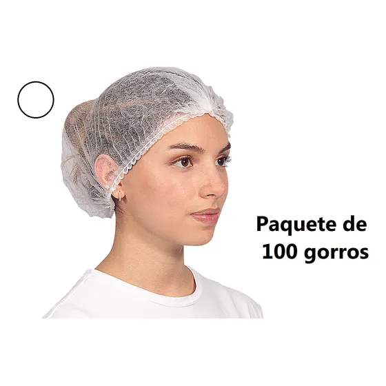 Gorros Alimentos, Estetica, Industria, Multiuso, Descatables