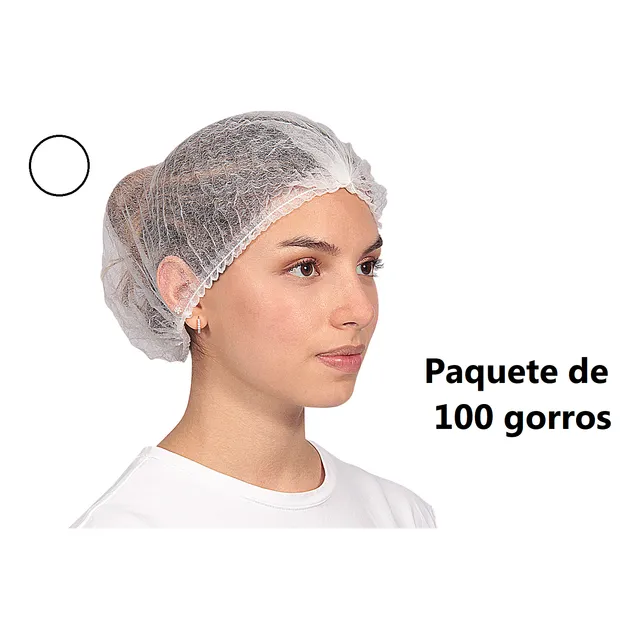 Gorros Alimentos, Estetica, Industria, Multiuso, Descatables